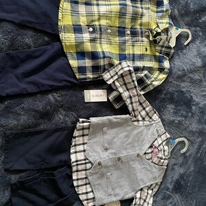 Carter's Yellow and Gray Kids Matching Sets